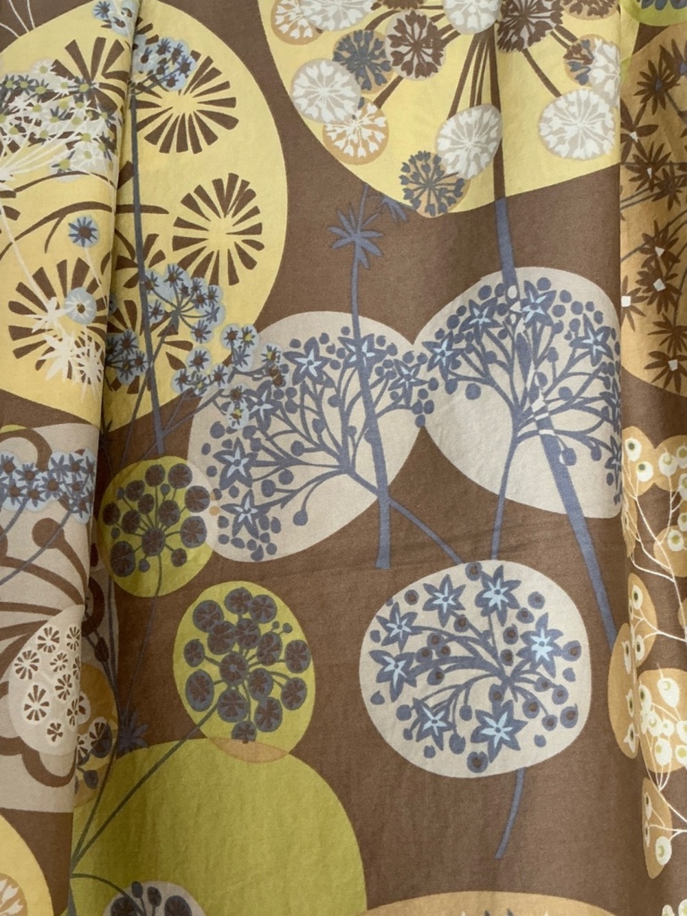The Company Store Brown, Yellow and Green and Blue Botanical Duvet Cover - Picture 3 of 6